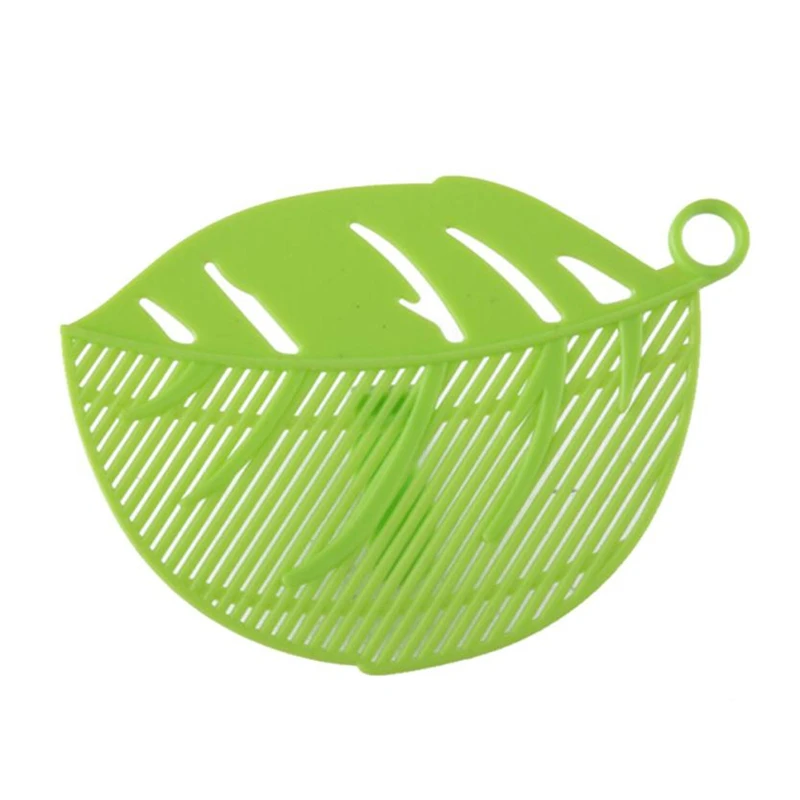 2018  New Kitchen  1PC Durable Clean Leaf Shape Rice Wash Sieve  Cleaning Gadget Kitchen Clips tool  design hot selling C0223   08