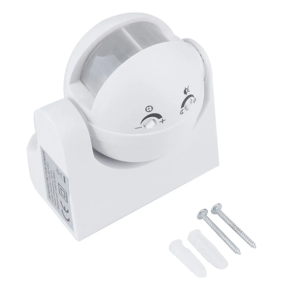 Energy Saving 180 Degree Outdoor Security PIR Infrared Motion Movement Sensor Detector Switch Stock Offer Brand