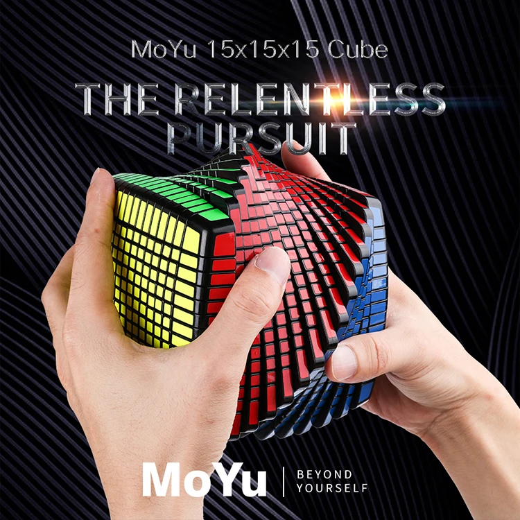 MOYU 15 слоев MoYu 15x15x15 куб с подарочной коробкой скорость Магическая головоломка 15x15 Обучающие игрушки Cubo magico(120 мм) по акции
