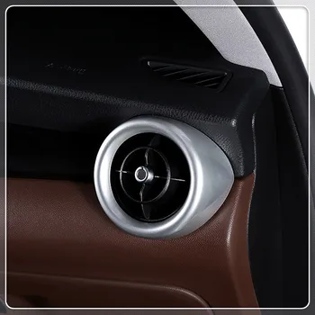 

LHD ABS Matte Car Interior Side Air Condition AC Vent Outlet Cover Trim For Alfa Romeo Stelvio 2017 2018 for left hand drive