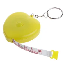 1,5 м брелок портативная Выдвижная Линейка в форме сердца Рулетка