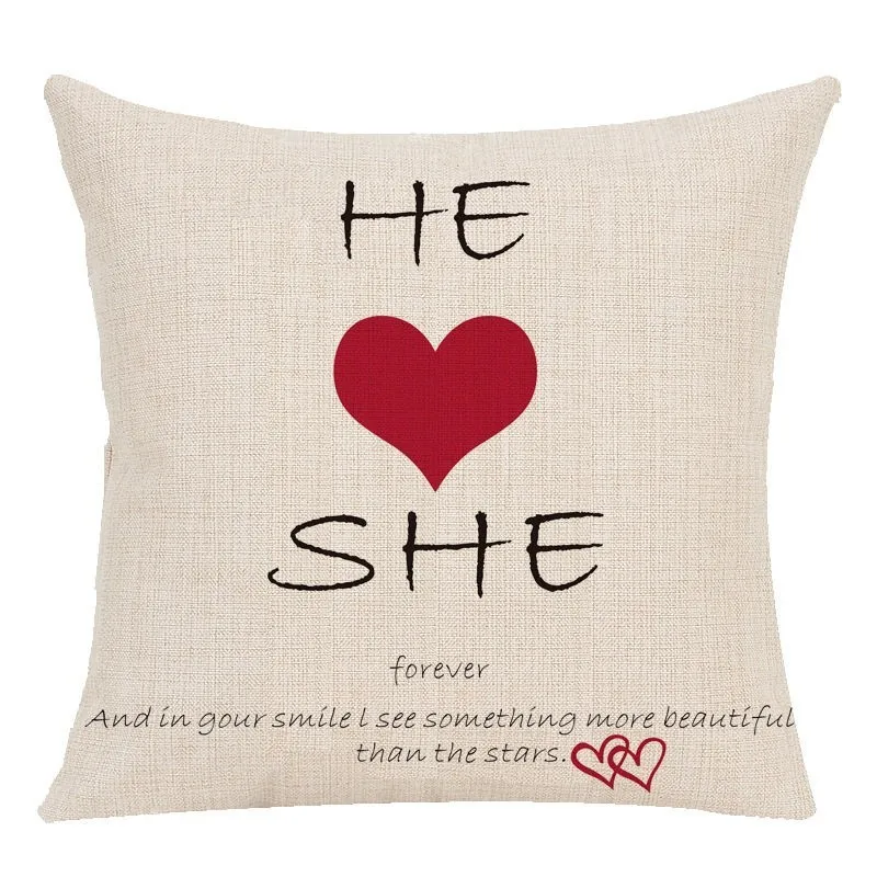 Романтические наволочки на День святого Валентина, наволочки на подушку ...