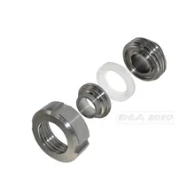 Diameter 25 OD 25MM Sanitary Weld Malleable Pipe Fitting Straight Union Coulping SS 304 Diameter 25 OD 25MM Sanitary Weld Malleable Pipe Fitting Straight Union Coulping SS 304