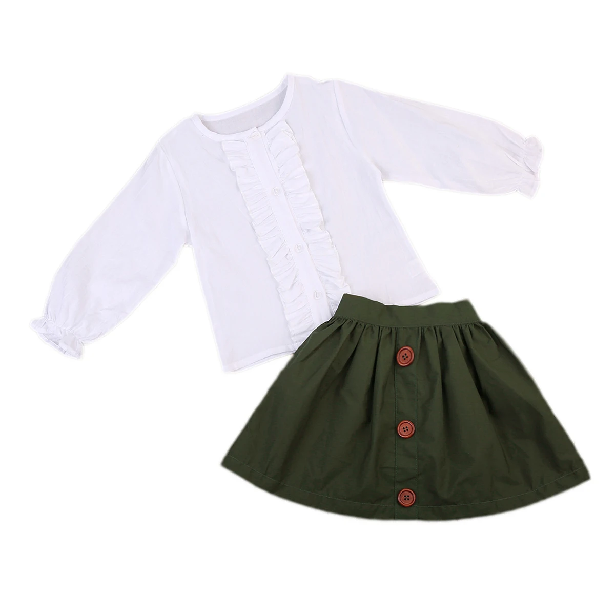 

Lovely Toddler Kids Baby Girls Tops T-shirt 2pcs Outfit Clothes 1-5T