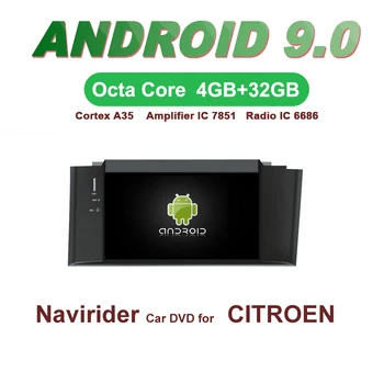 

Navirider GPS Android 9.0 bluetooth stereo 4-Core 8-Core car DVD player for CITROEN C4L left head unit autoradio accessories