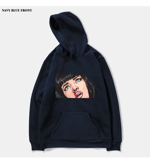 Sudadera mujer Pulp Fiction con capucha - Factory Of Riojans