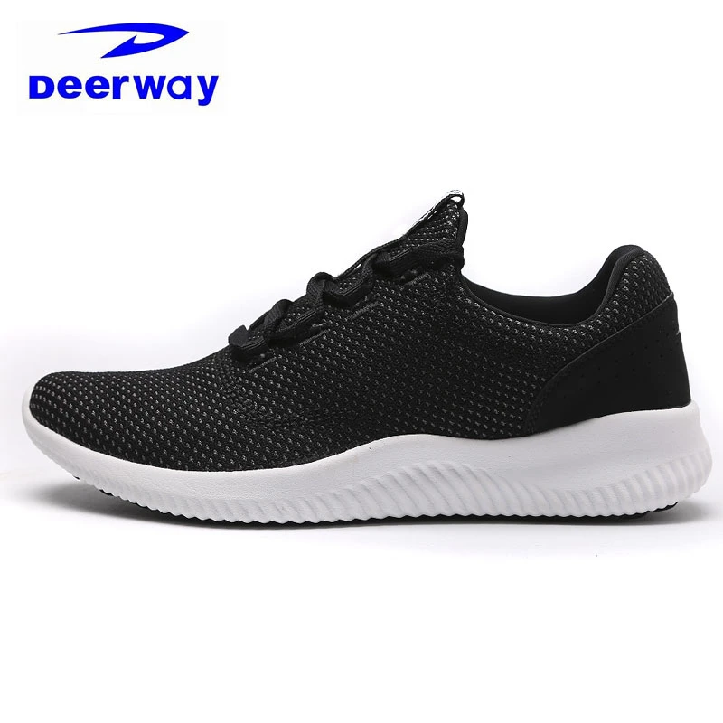 Deerway Zapatos Corrientes Para Los Hombres 2017 Nuevas Zapatillas de deporte de Invierno Al Aire Libre Botas de Negro O Gris Para Hombre Trail Running Jogging Zapatillas de deporte de