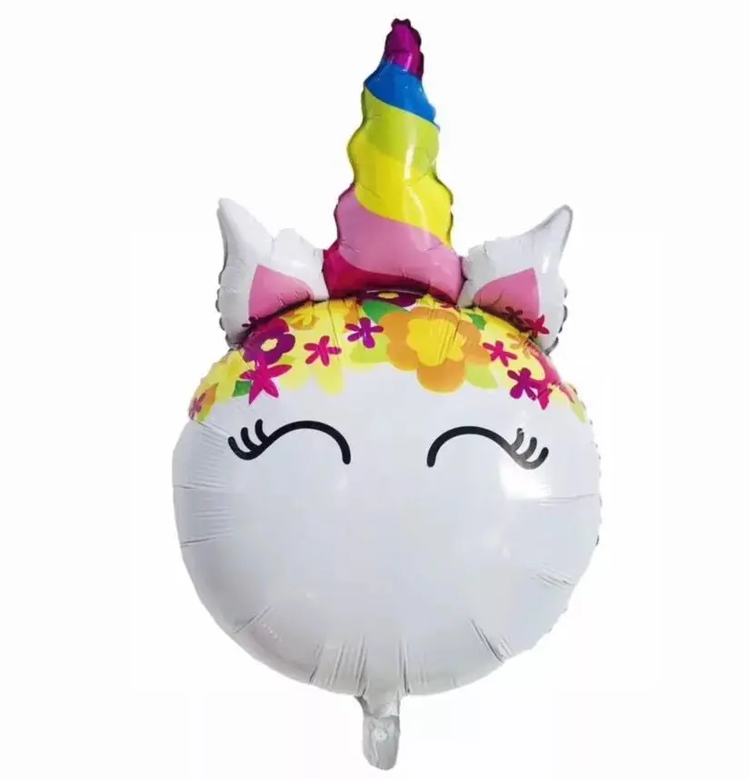 10 50 шт. большие воздушные шары в форме единорога Радужный детский душ тема Единорог День Рождения украшения для детских игрушек поставки надувной шар
