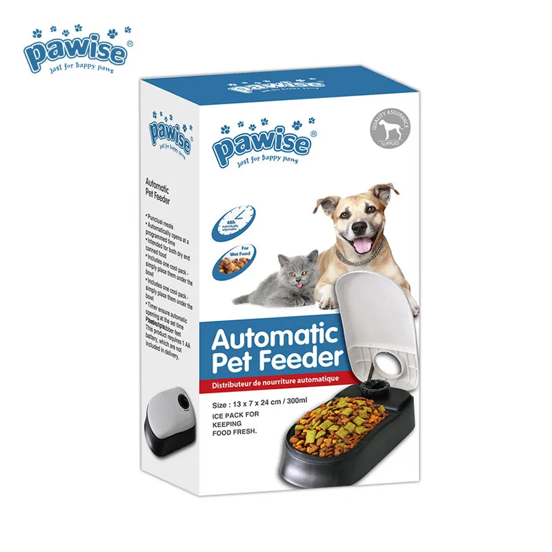 

48 Hours Automatic Pet Food Dispenser Dog Feeder Cat Bowl Fit for Wet Food 300ml