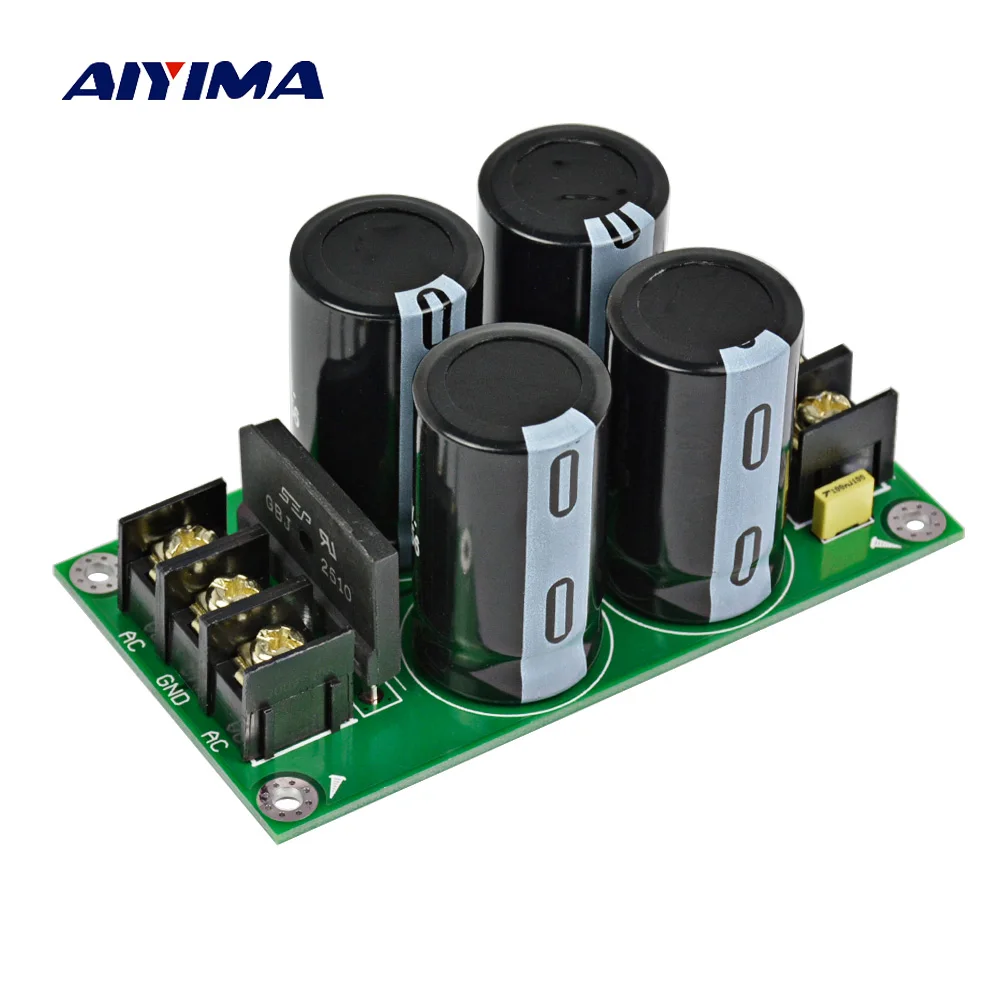 

AIYIMA Amplifier Single Bridge Rectifier Filter Power Board High Power 4700uf/50V Supply Power Board For Amplifier Audio DIY