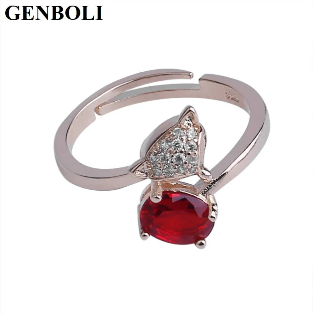 GENBOLI Unique Design Women Korean Style Ring Round Shape Simple Design