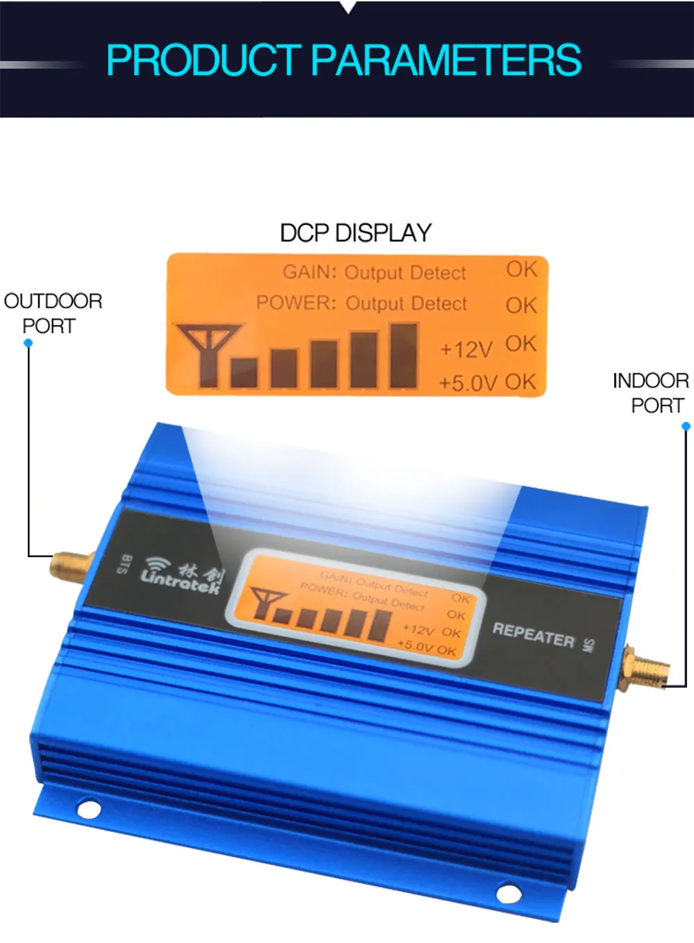 Lintratek lcd дисплей Мини GSM повторитель 900 МГц мобильный телефон GSM 900 Усилитель сигнала Усилитель+ антенна Яги с кабелем 10 м