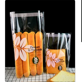 

100pcs Food Baking Oil-proof Tools Take-out Food Wrapping Bag Useful Dust-proof Water-proof Clean Food Grade Bread Opp Packing