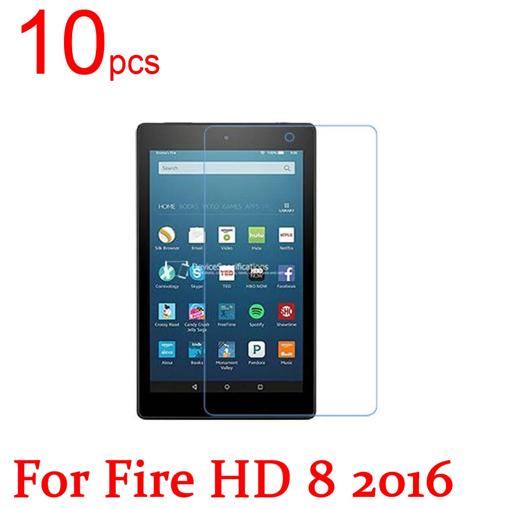 

10pcs Ultra Clear/Matte/Nano anti-Explosion LCD Screen Protector Film Cover For Amazon Kindle Fire HD 8 2016 2015 Protectiv Film