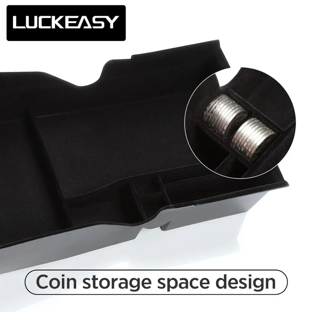  LUCKEASY Car Central storage Box for Tesla Model 3 2017 - 2019 Interior Accessories Stowing Tidying