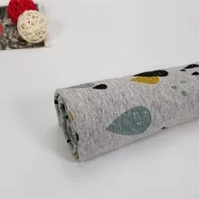 50x40 см хлопковый трикотажный жакет с каплями дождя, ткань для детской одежды, нагрудников, покрытий, простыней