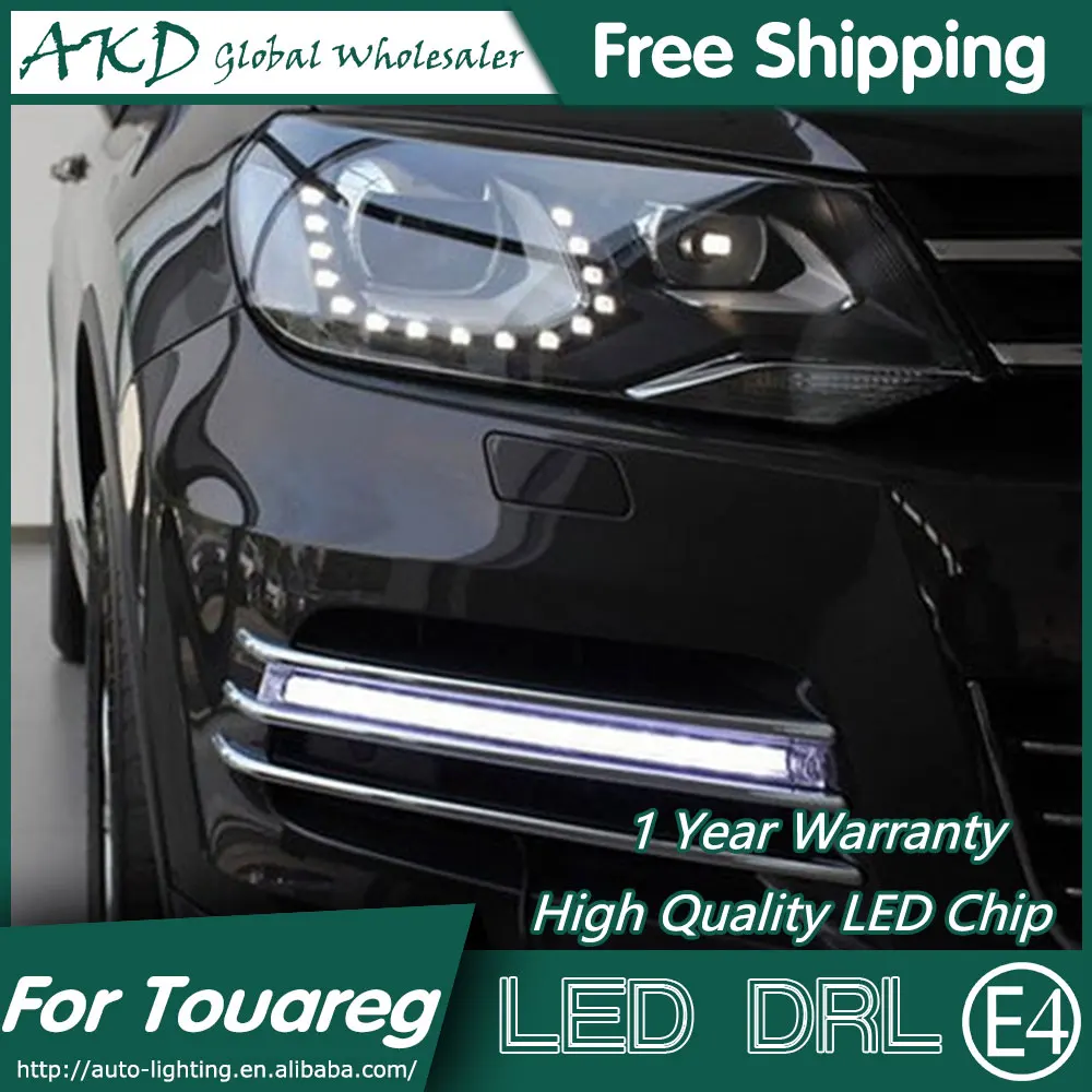 

AKD Car Styling for VW Touareg LED DRL 2010-2013 Touareg LED Daytime Running Light Fog Light Signal Parking Accessories