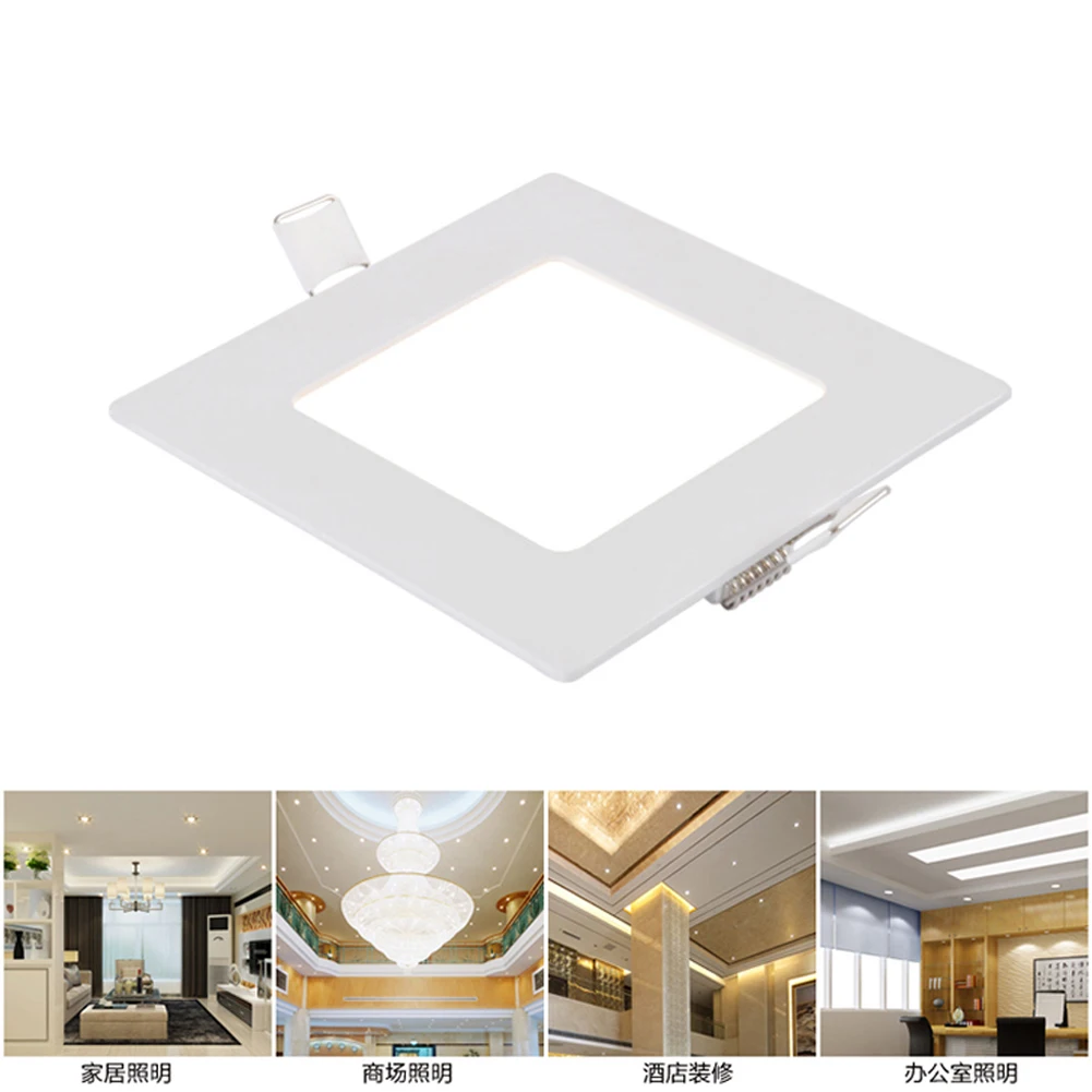 

Fashion Recessed Ceiling Spot Lamp Kitchen Bathroom Downlight Home Decoration Cool White Warm White 3-24W LED Panel Light