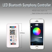 WS2811 Светодиодные полосы контроллер RF Bluetooth приложение RGB светодиодный свет 5050 контроллер DC 5 в 12 В 24 в музыкальный контроллер WS2812 WS2812B 433 МГц