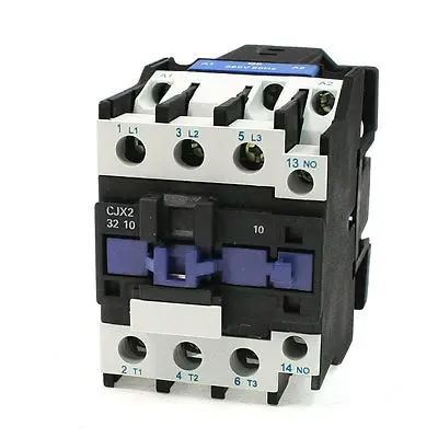 380В Катушка 50A din-рейку 3P трехполюсный 1NO 1NC 220VAC контактор CJX2-32