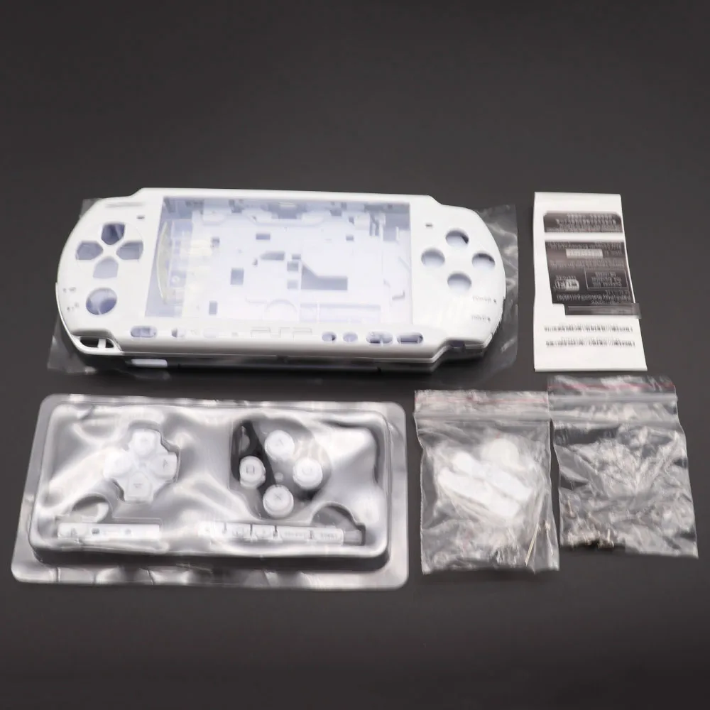 For PSP3000 PSP 3000 Game Console replacement full housing shell cover case with buttons kit - Цвет: B