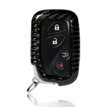 Углеродное волокно дистанционного ключа автомобиля чехол сумка 4 кнопки держатель оболочки для Lexus CT IS ES GS RX GX автомобильные аксессуары для укладки