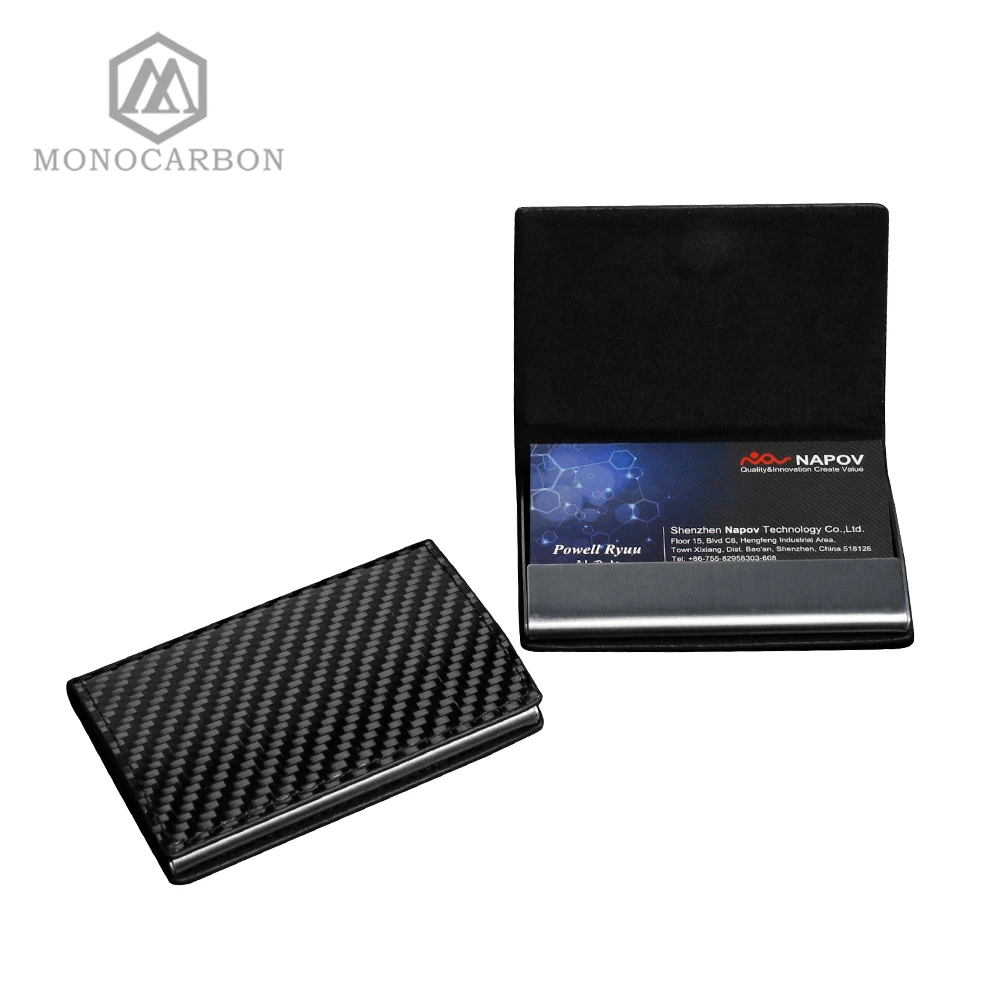 Monocarbon Carbon Fiber Name Card Box Holder Cardcase Luxury Business Card Holder Case Men ...