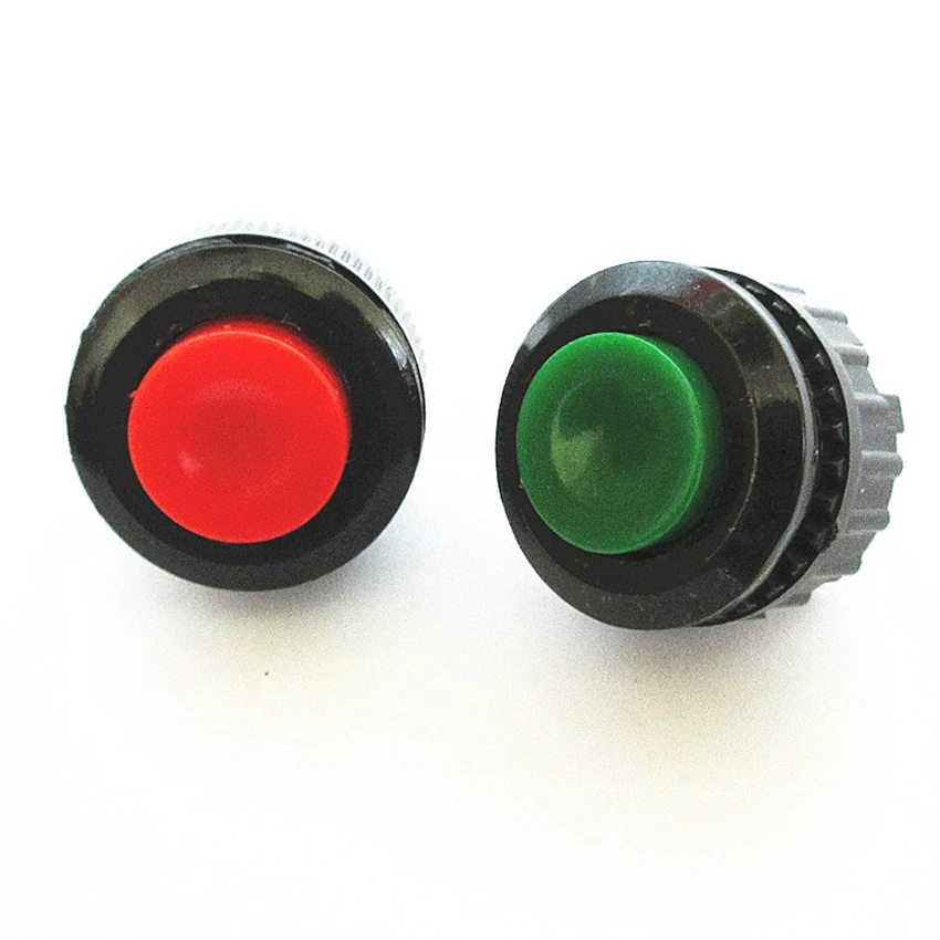 5 шт./компл. 14 мм 1A 250VAC мгновенный 2 pin кнопочный переключатель 250V DS-500/501 замок