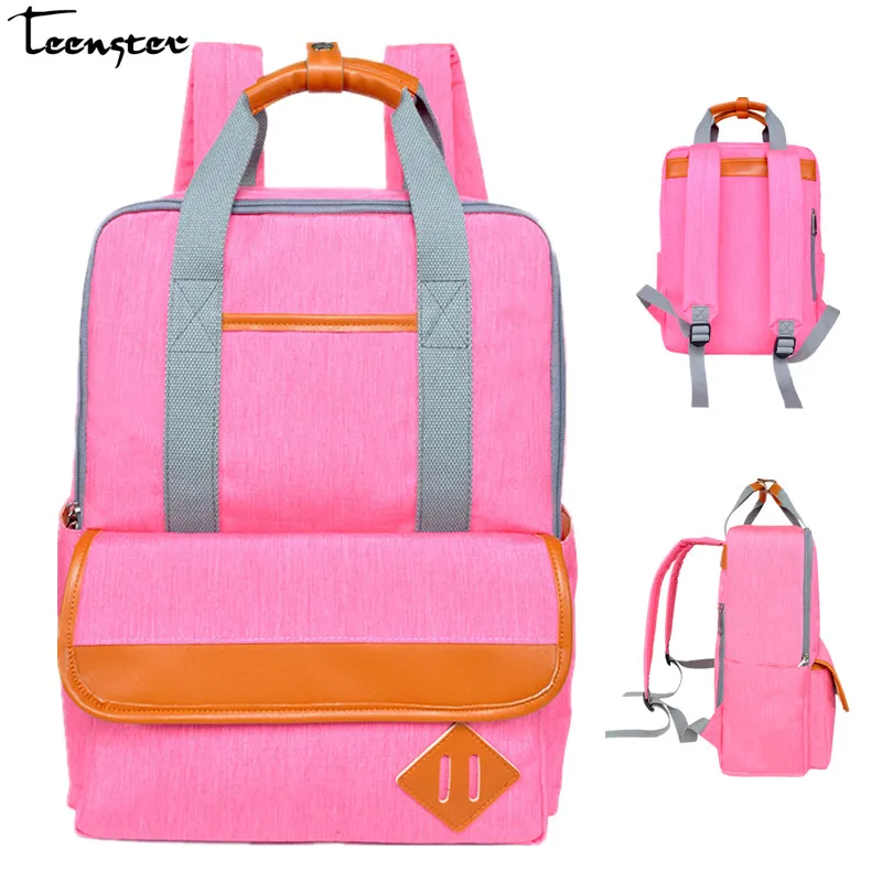 

Teenster Diaper Bag Fashion Baby Bags for Mom High-capacity Backpack Maternity Baby Care Handbag for Mum Stroller Nappy Bag