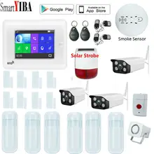 4,3 дюймов Беспроводная SIM GSM домашняя RFID защита от взлома сенсорная клавиатура Аварийная сигнализация wifi GSM сенсор комплект много стран голоса