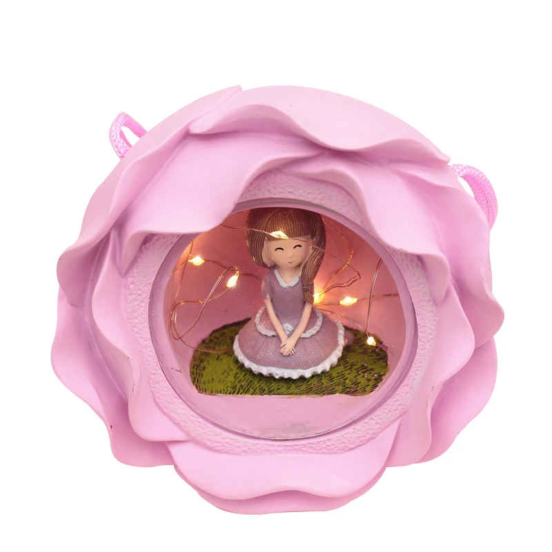 

Creative Flower Fairy Night Light Ornaments Resin Crafts Wedding Deskstop Model Home Decoration Accessories Birthday Gifts Toy
