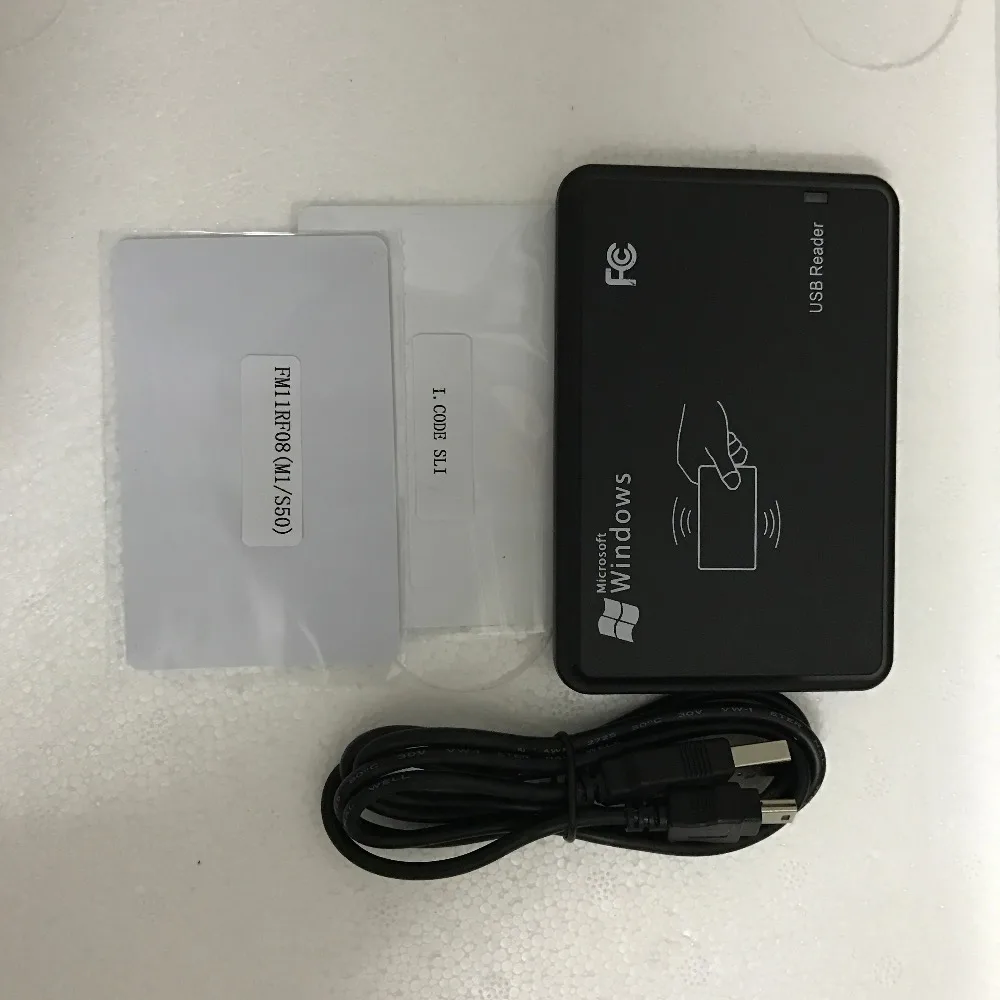 13 56 МГц ISO 15693 RFID IC HF настольный считыватель/Писатель ISO144443A/B Бесплатная доставка