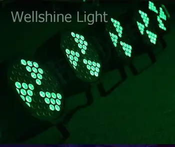 

Free shipping 4 pcs/lot Wind Fan Shaped 54pcs*3w Rgb 3in1 disco lights party led par DMX