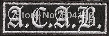 ACAB Old English Ultras Biker Metal Rock Punk retro sew applique iron on patch Biker Vest Patch Wholesale
ACAB Old English Ultras Biker Metal Rock Punk retro sew applique iron on patch Biker Vest Patch Wholesale