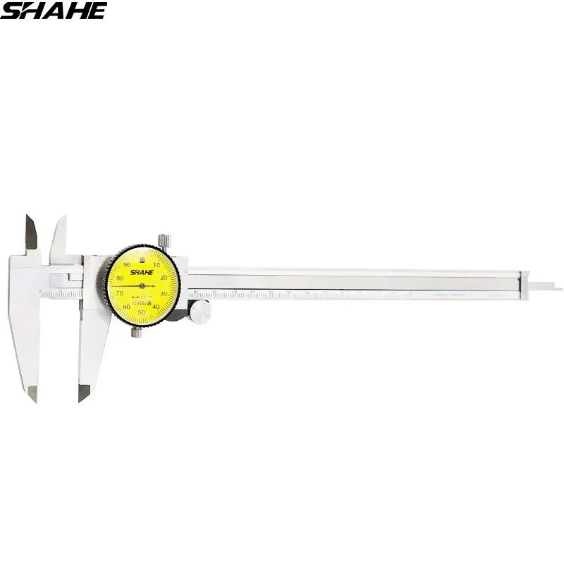 SHAHE 200 mm dial caliper 0.01 mm Shock Proof Stainless Steel Dial
