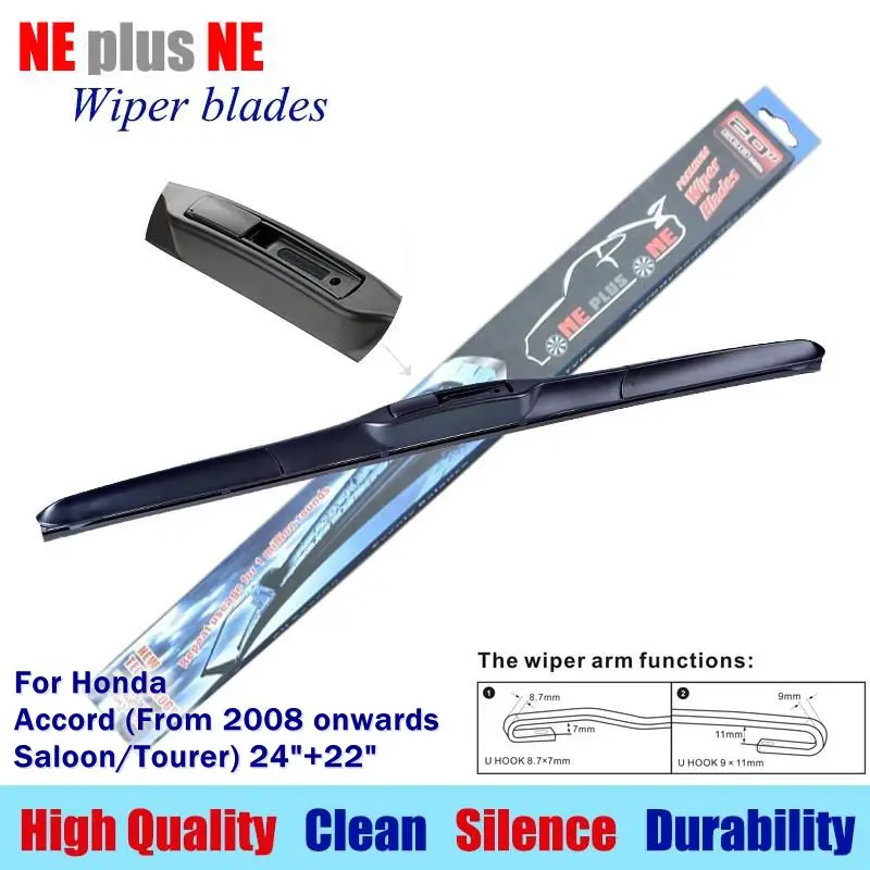 Wiper blades for Honda Accord (From 2008 onwards,Saloon/Tourer) 24"+22