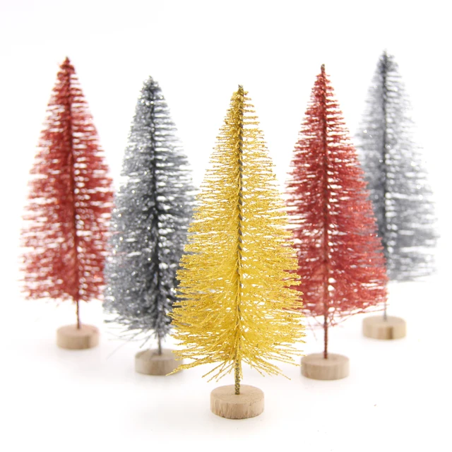 Buy 3PCS 13CM 3Colors DIY Christmas Tree Small Pine