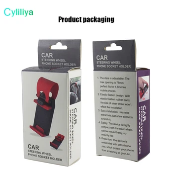 

Car Steering Wheel Phone Socket Holder SMART Clip Car Bike Mount for iPhone6 iphone 6 plus s5 S4 NOTE 2 easy use GPS with retail