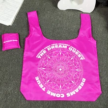 Портативный складная сумка для покупок Большой Многоразовый нейлоновая сумка доступны на заказ