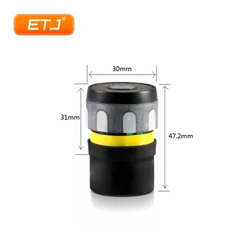 

2pcs SM580B Microphone Cartridge Microphone Capsule Replacement for Shu Senn Mic Head Wireless Microphone