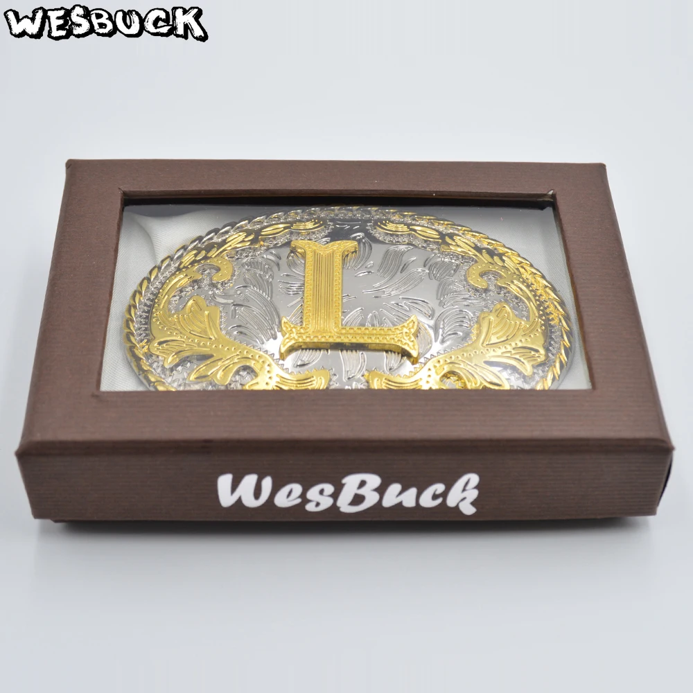 Wesbuck Brand стиль Вестерн Для мужчин золотистого цвета в форме буквы L с ремнем и пряжкой; Овальный металлический ковбойский ремень с поясом из искусственной кожи праздничные подарки