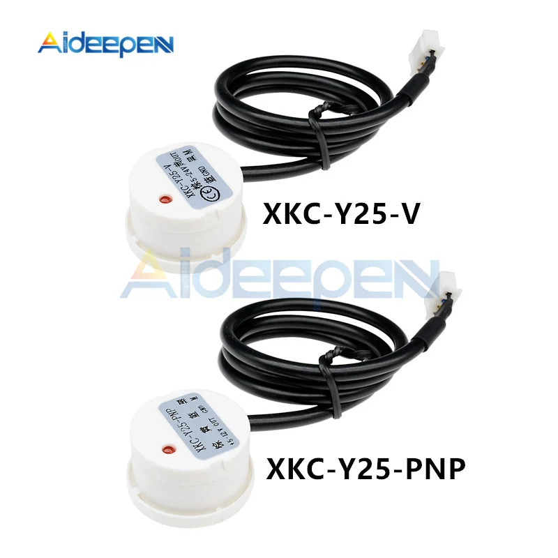 

DC 5V-24V XKC Y25 T12V Non Contact Liquid Level Sensor Switch Detector Outer Adhering Type Level Sensor NPN PNP Rs485 Interface