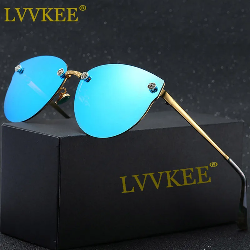 LVVKEE-2018-Luxury-Brand-Design-Polarized-Cat-Eye-Sunglasses-Women-Roses-Rimless-Mirror-Sun-glasses-For