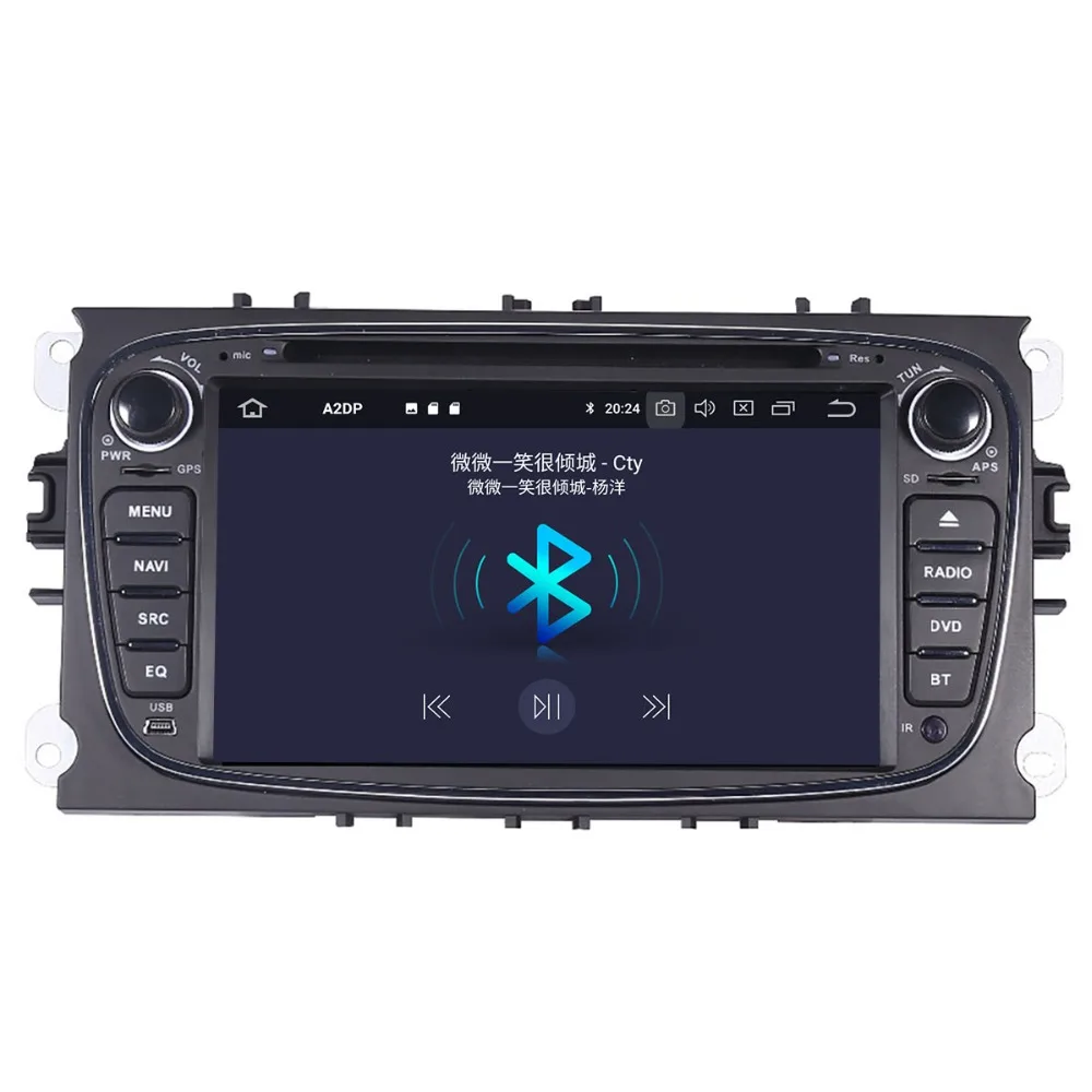 Cheap Aotsr Android 9.0 GPS navigation Car DVD Player For Ford Focus 2004-2011 multimedia 2 din radio recorder 4GB+32GB 2GB+16GB 3
