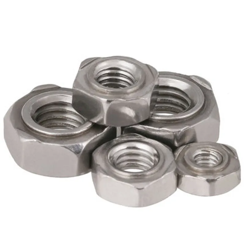 free shipping 304 stainless steel hexagon welding nut /spot welding