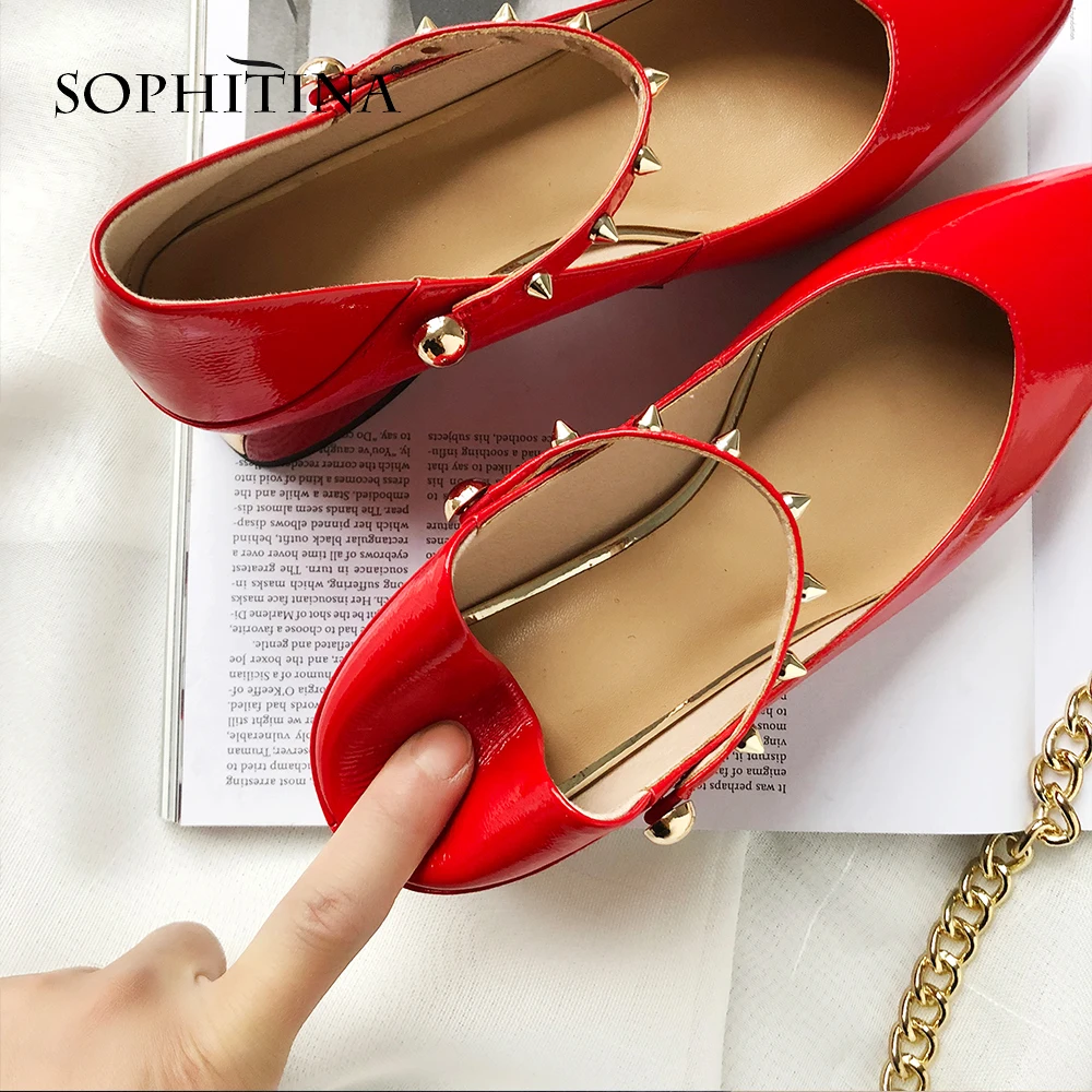 SOPHITINA/Женские пикантные туфли лодочки с округленным носком. Модные летние