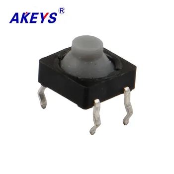 

100PCS TS-F004 8*8 Silent tact switch 2 pin DIP type push button switch long life