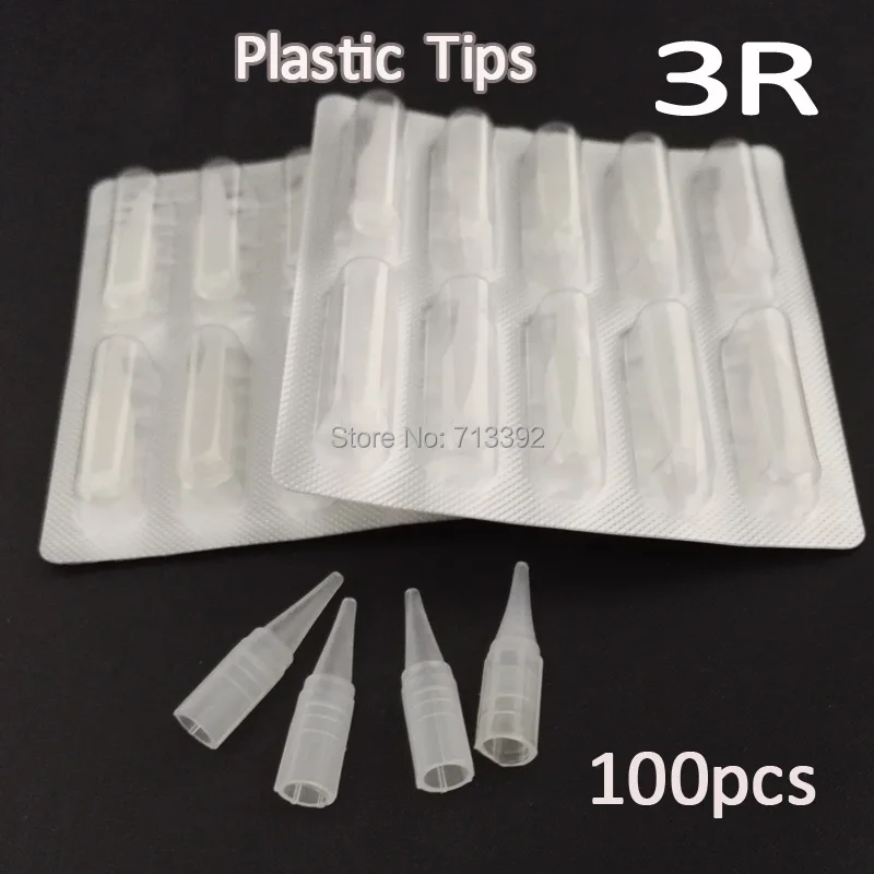 

3RT * 100pcs (5MM) Sterile Package Permanent Makeup Machine Pen Tips Caps