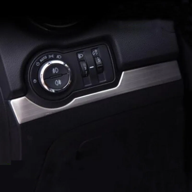 

Car Glovebox Storage Box Decoration Sticker ONLY FIT FOR LEFT DRIVING CARS Stainless Steel Strips For Chevrolet Trax 2015 2016