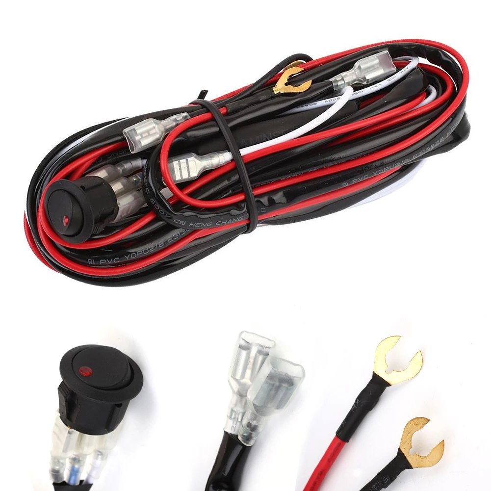 

12V 40A LED Light Switch on Off Switch Relay Foglight Switch Universal Durable Replacement Fog Lamp Control